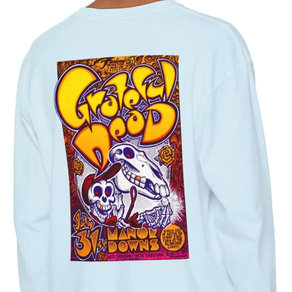 Grateful Dead - Grateful Dead Two-Sided Concert Tee - Vineyard Collection Garment-Dyed Long Sleeve | Austin, TX - StealieShop